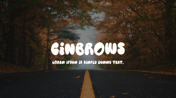 Cinbrows Font