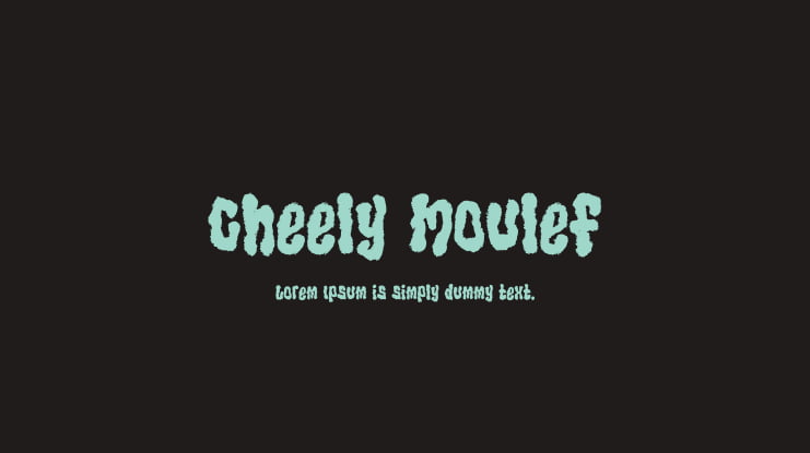 Cheely Moulef Font