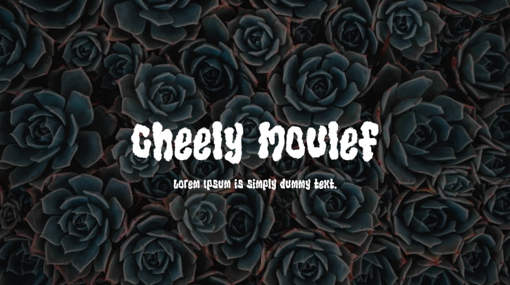 Cheely Moulef Font