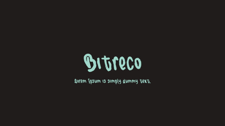 Bitreco Font