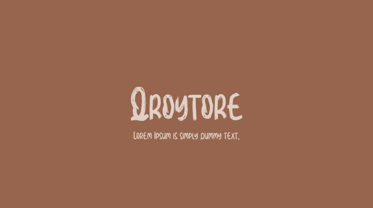 Qroytore Font