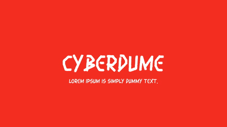 Cyberdume Font