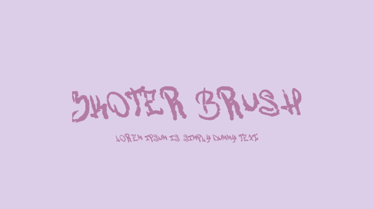 Zkoter Brush Font