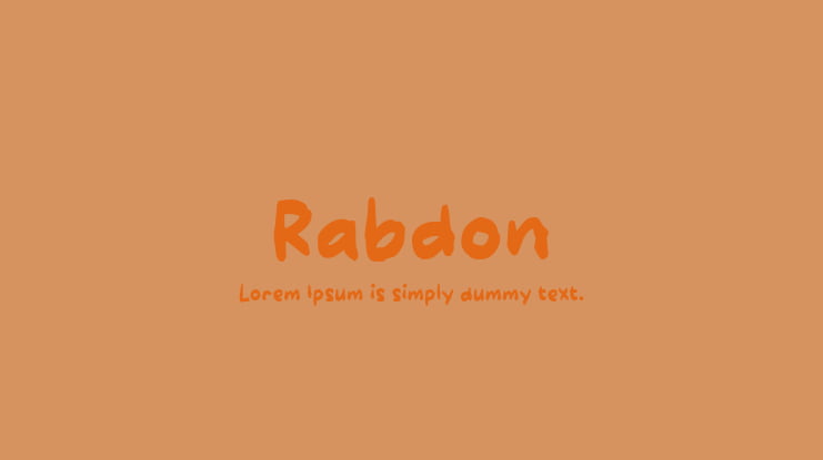 Rabdon Font