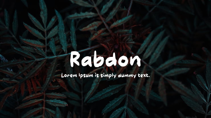 Rabdon Font