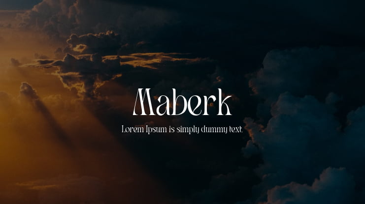 Maberk Font