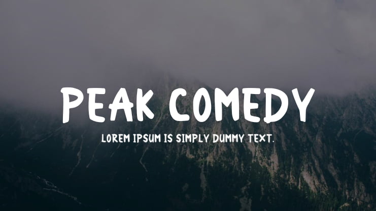 Peak Comedy Font Family