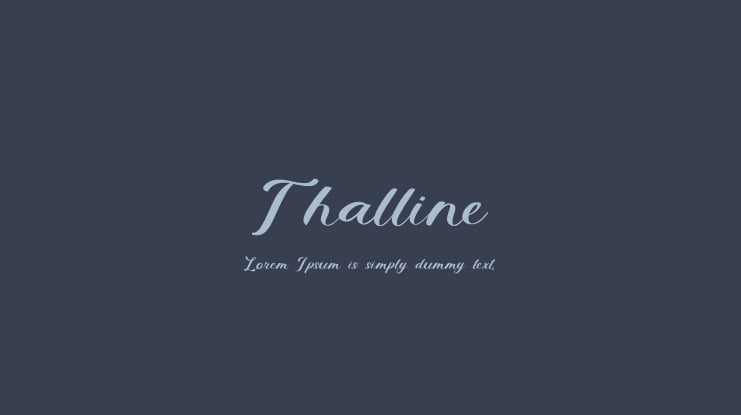 Thalline Font