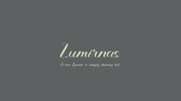 Lumirnas Font