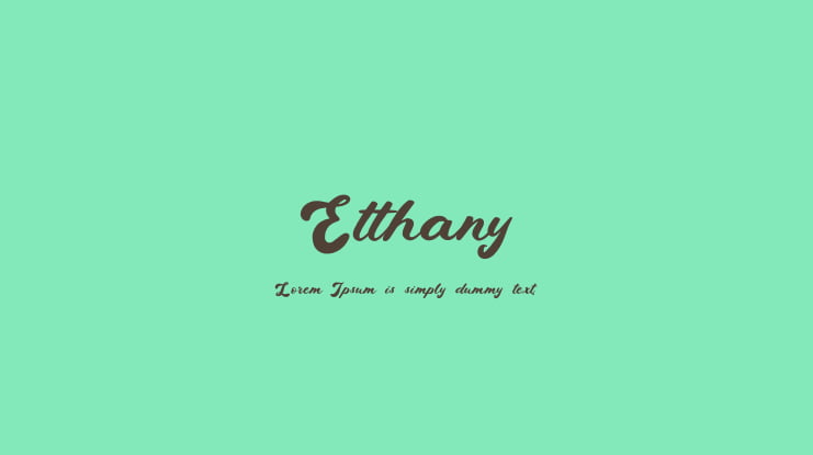 Etthany Font