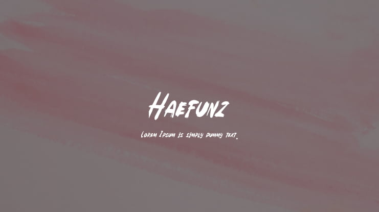 Haefunz Font