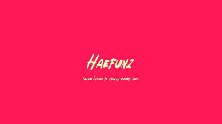 Haefunz Font