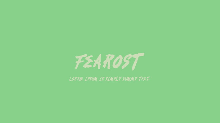 Fearost Font