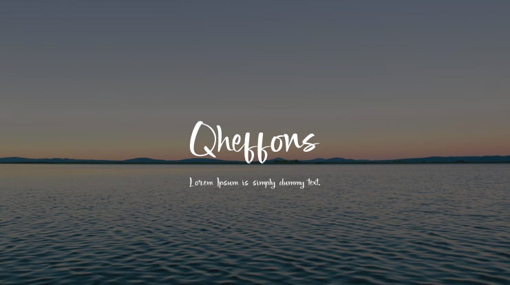 Qheffons Font