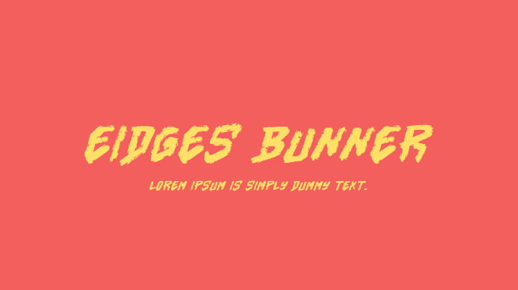 Eidges Bunner Font