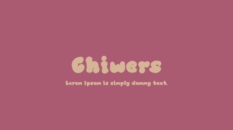 Chiwers Font