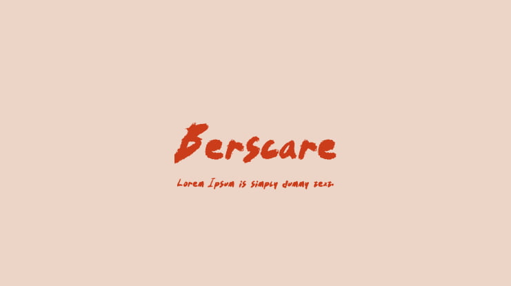 Berscare Font