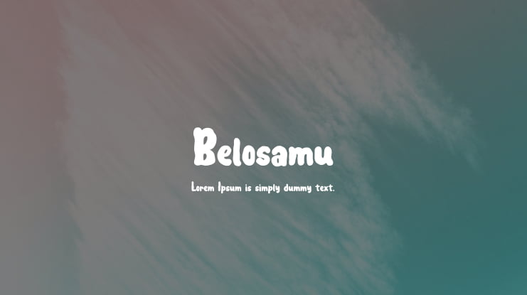 Belosamu Font