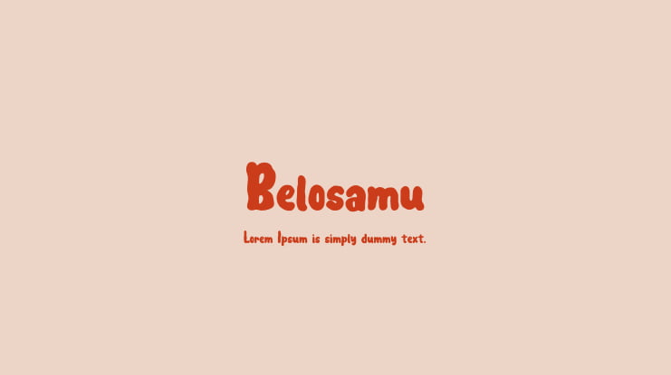 Belosamu Font