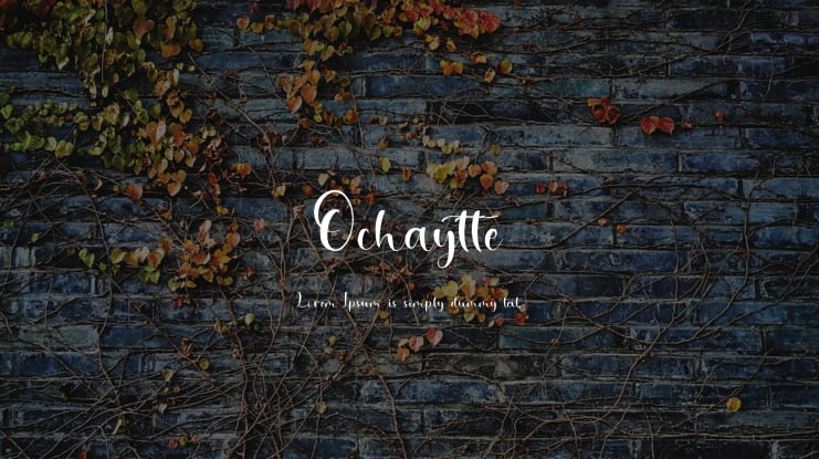 Ochaytte Font