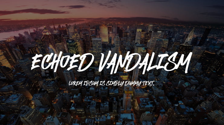 Echoed Vandalism Font