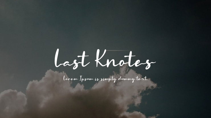 Last Knotes Font