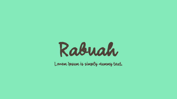 Rabuah Font