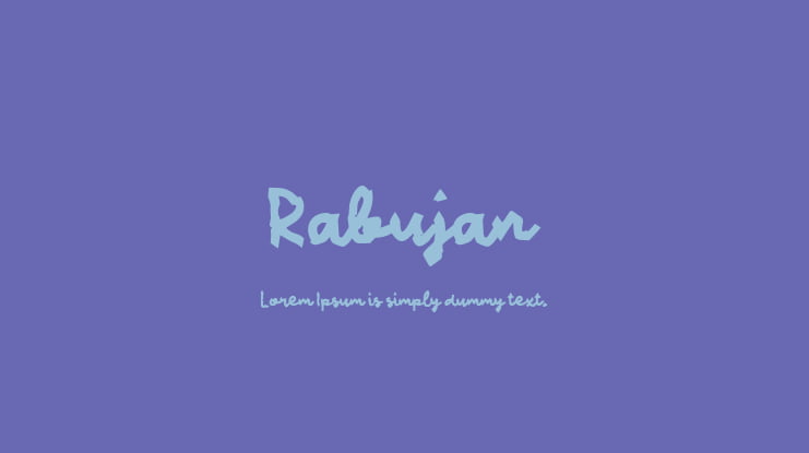 Rabujan Font