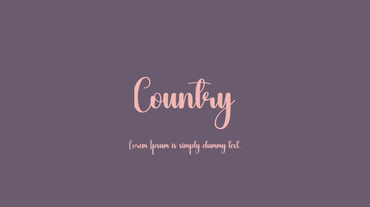 Country Font