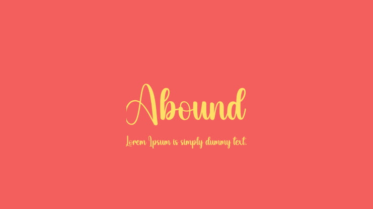 Abound Font