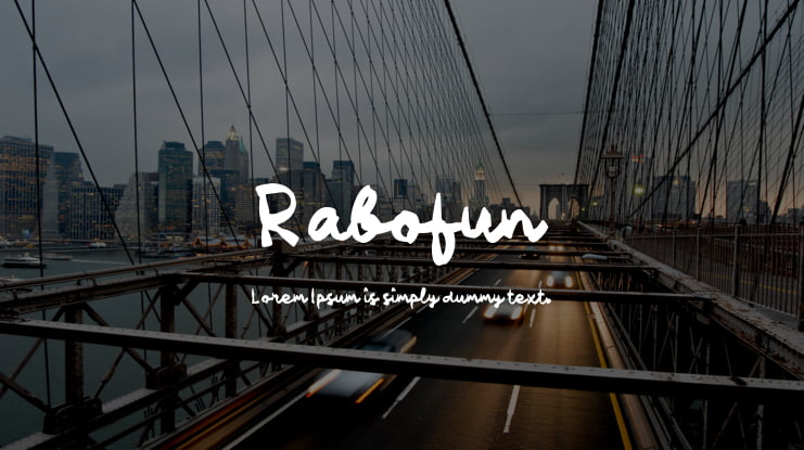 Rabofun Font