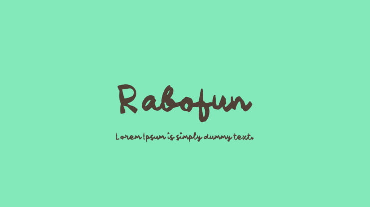 Rabofun Font