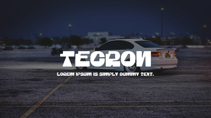 TECRON Font