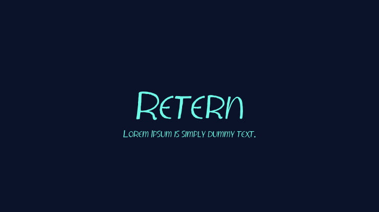 Retern Font