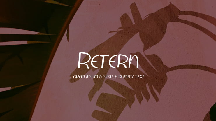 Retern Font