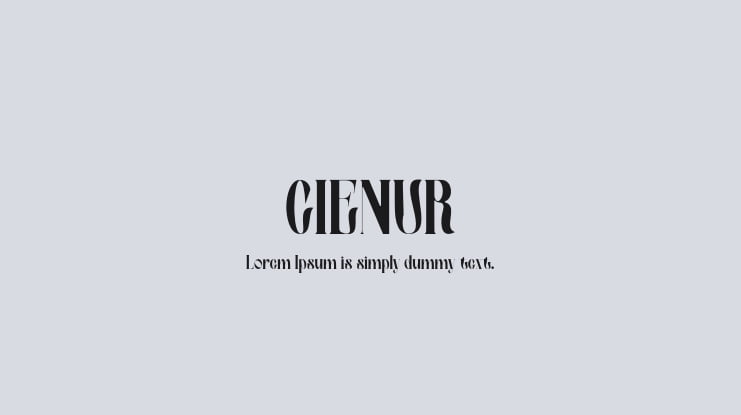 CIENUR Font