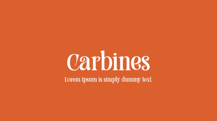 Carbines Font