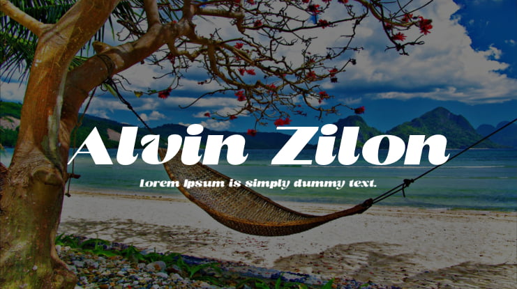 Alvin Zilon Font