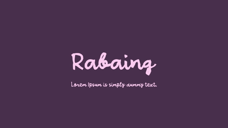 Rabaing Font