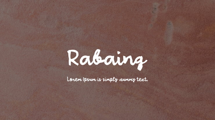 Rabaing Font