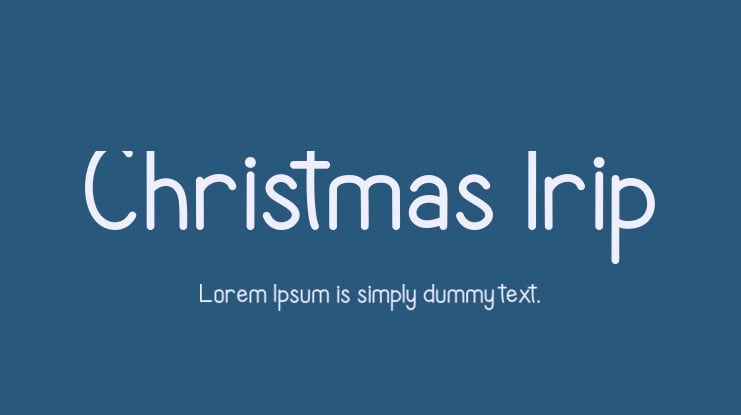 Christmas Trip Font