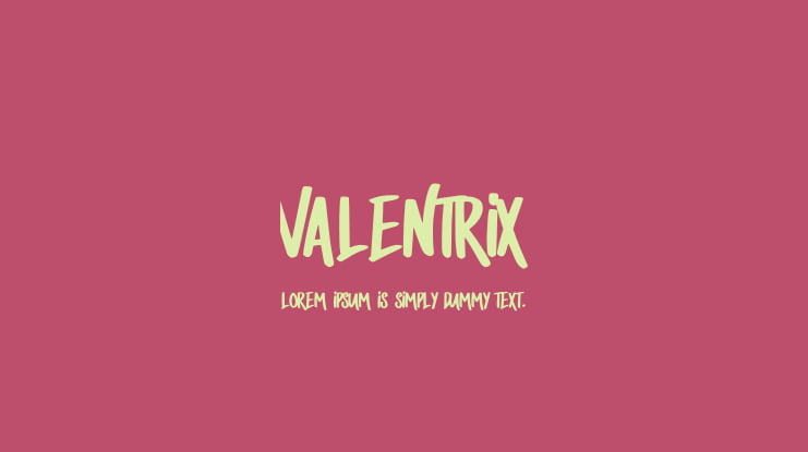 Valentrix Font