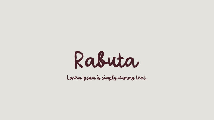 Rabuta Font