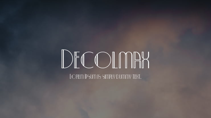 Decolmax Font