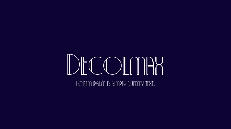 Decolmax Font