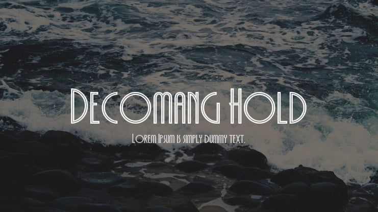 Decomang Hold Font