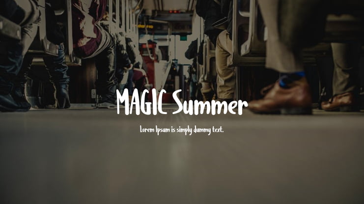 MAGIC Summer Font