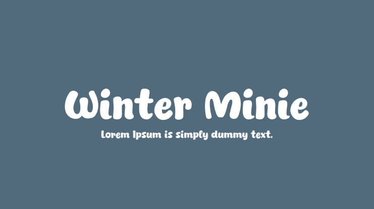 Winter Minie Font