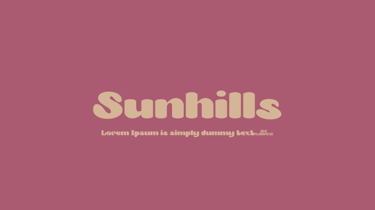 Sunhills Font