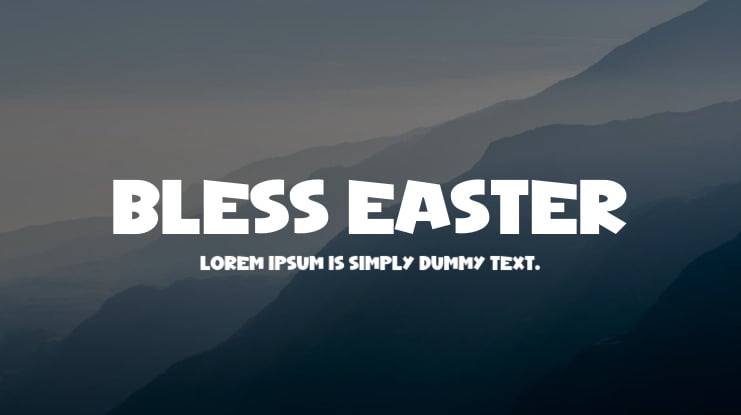 BLESS EASTER Font